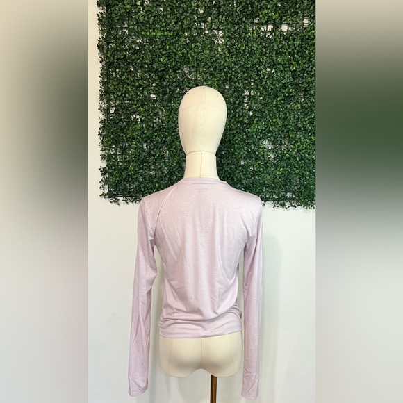 Athleta Essence Twist Light Pink Long Sleeved Top - Picture 2 of 10